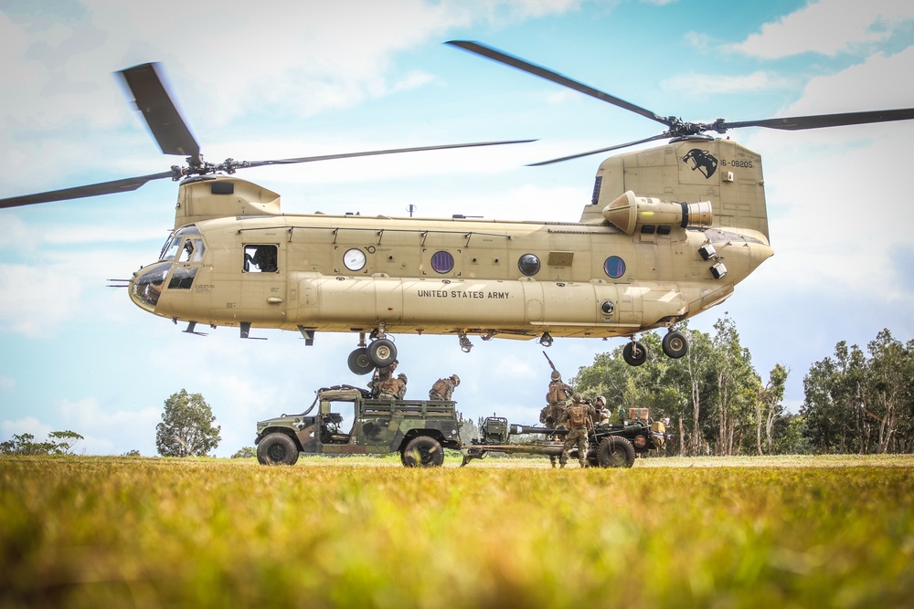 25th Infantry Division Artillery joint operation “WARDOG KILA” with Marines