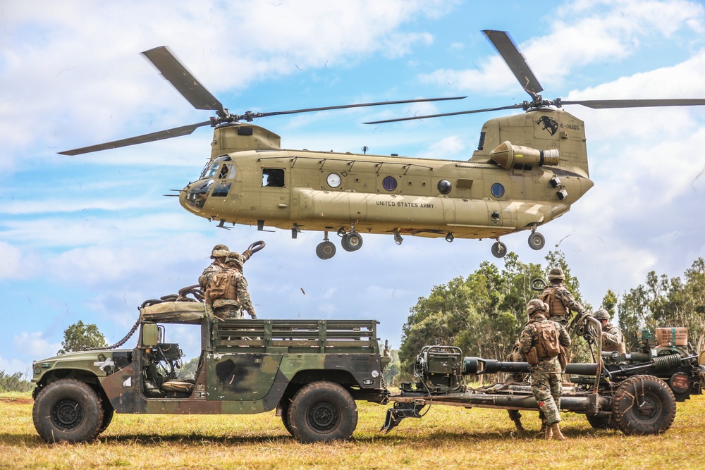 25th Infantry Division Artillery joint operation “WARDOG KILA” with Marines