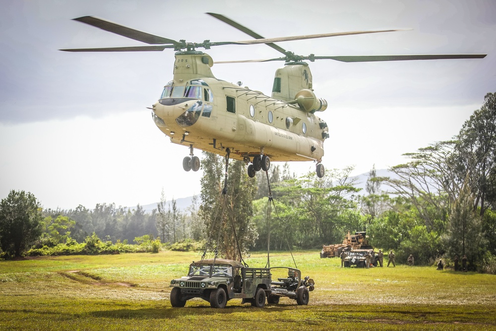 25th Infantry Division Artillery joint operation “WARDOG KILA” with Marines