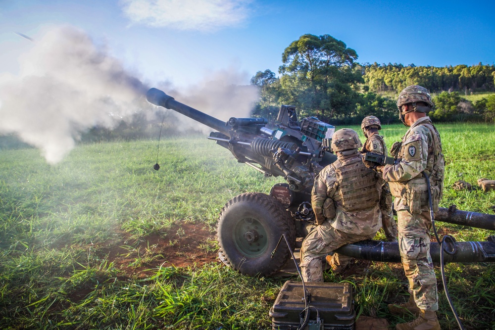 25th Infantry Division Artillery joint operation “WARDOG KILA” with Marines