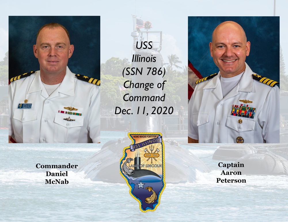 USS Illinois Welcomes New Commanding Officer