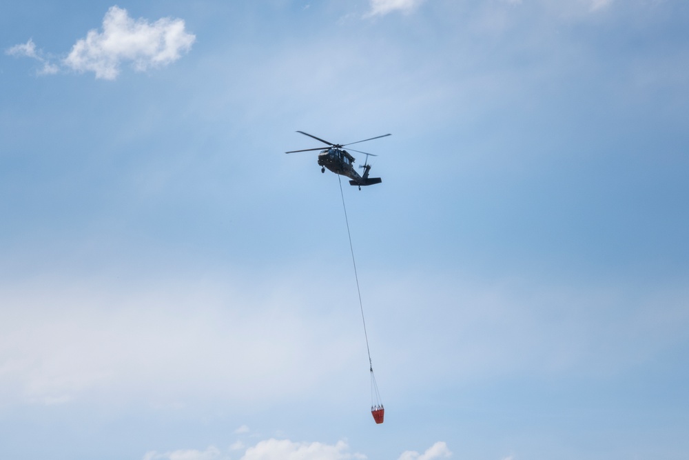 WyoGuard UH-60 exercise: Bambi Bucket Training