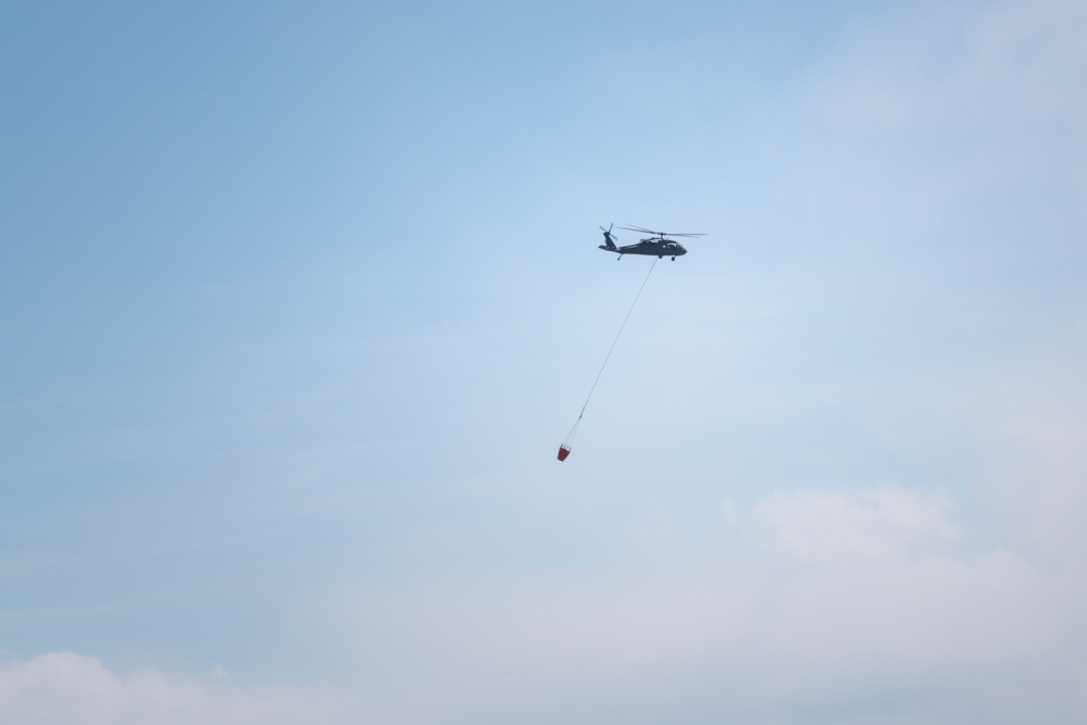 WyoGuard UH-60 exercise: Bambi Bucket Training