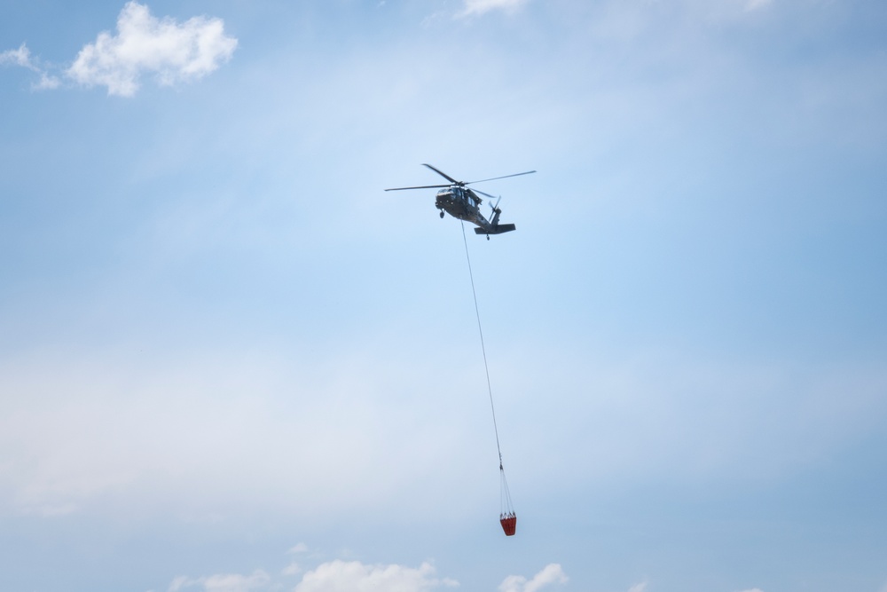 WyoGuard UH-60 exercise: Bambi Bucket Training