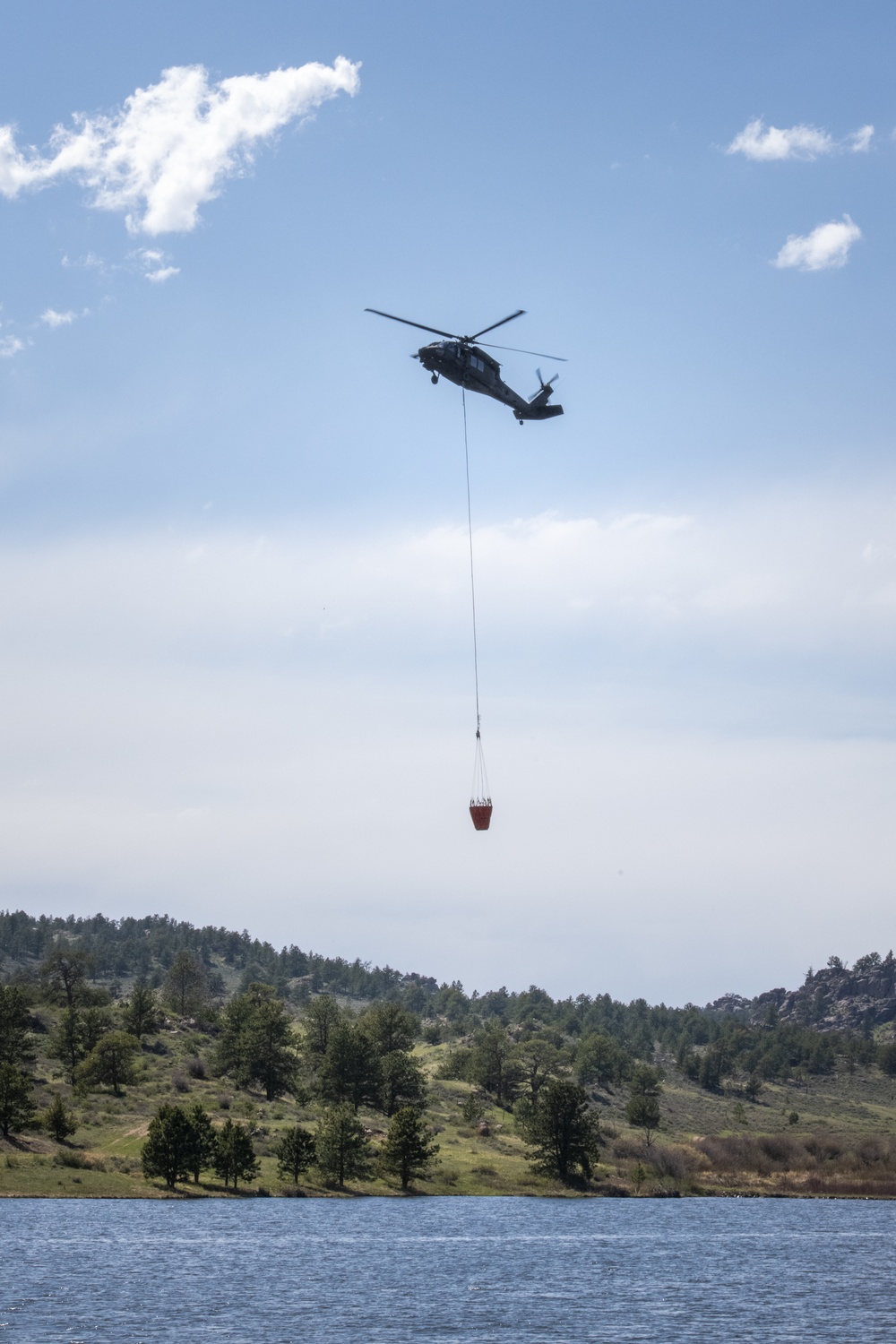 WyoGuard UH-60 exercise: Bambi Bucket Training