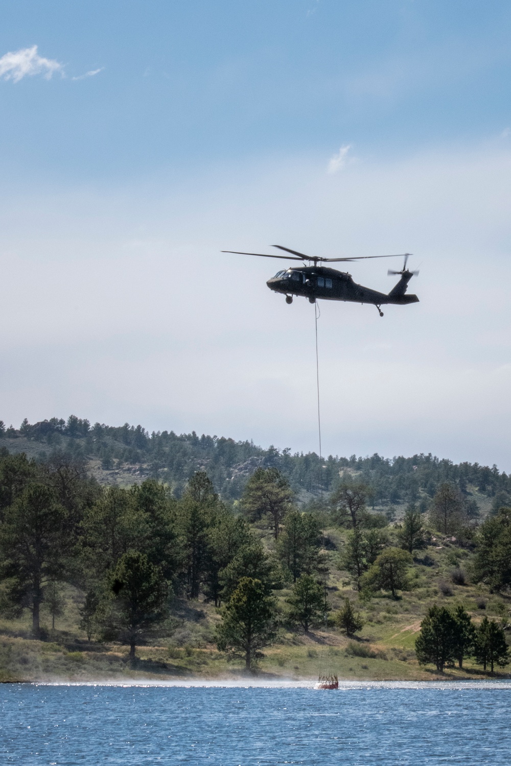 WyoGuard UH-60 exercise: Bambi Bucket Training