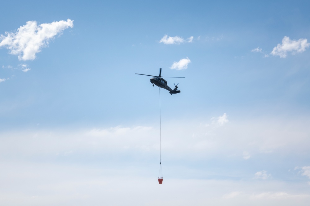 WyoGuard UH-60 exercise: Bambi Bucket Training