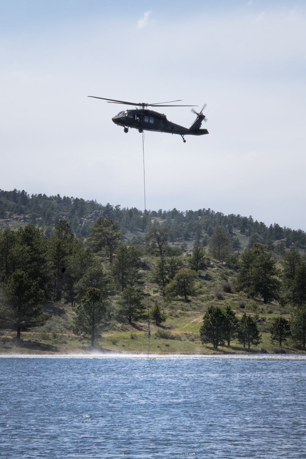 WyoGuard UH-60 exercise: Bambi Bucket Training