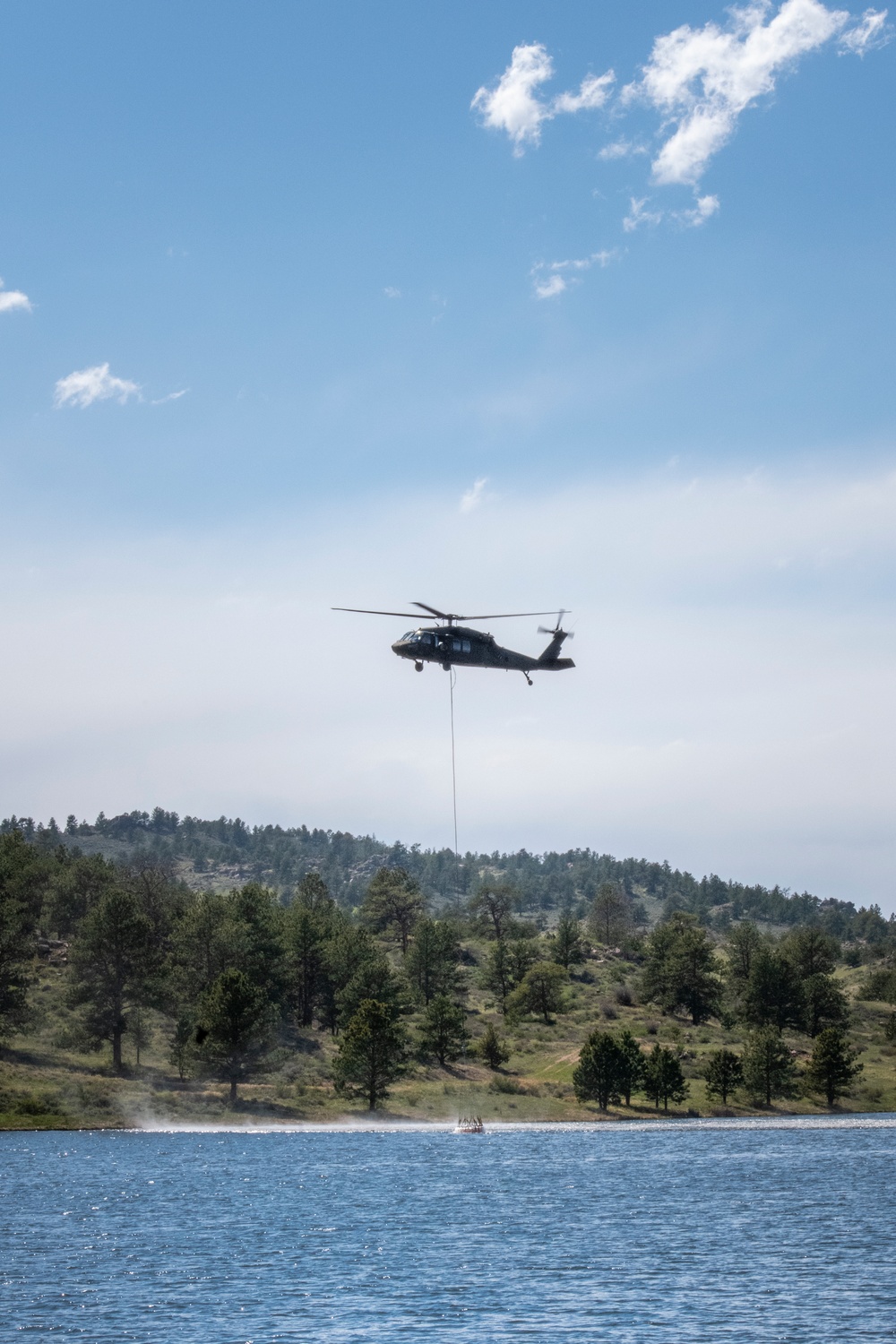 WyoGuard UH-60 exercise: Bambi Bucket Training