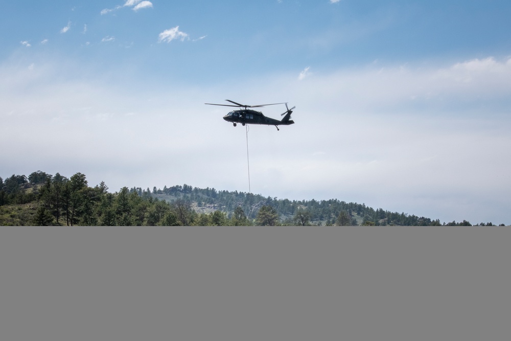 WyoGuard UH-60 exercise: Bambi Bucket Training