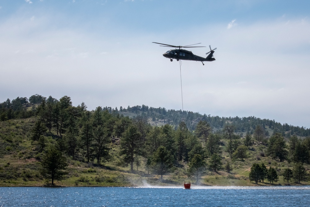 WyoGuard UH-60 exercise: Bambi Bucket Training