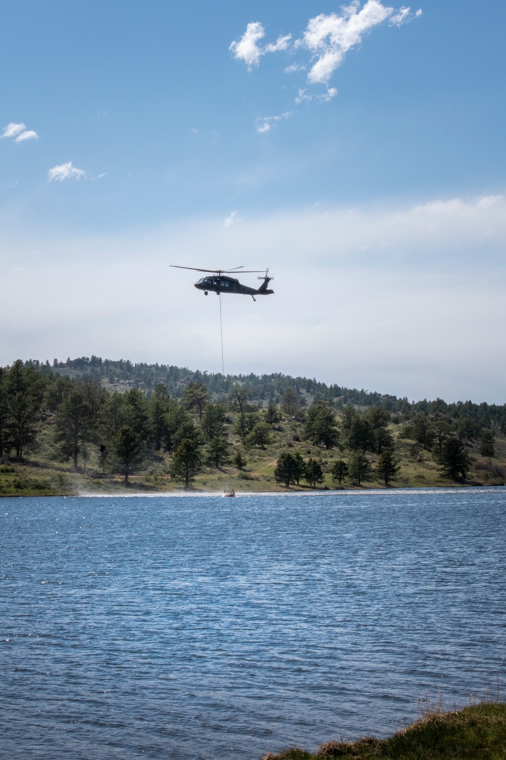 WyoGuard UH-60 exercise: Bambi Bucket Training