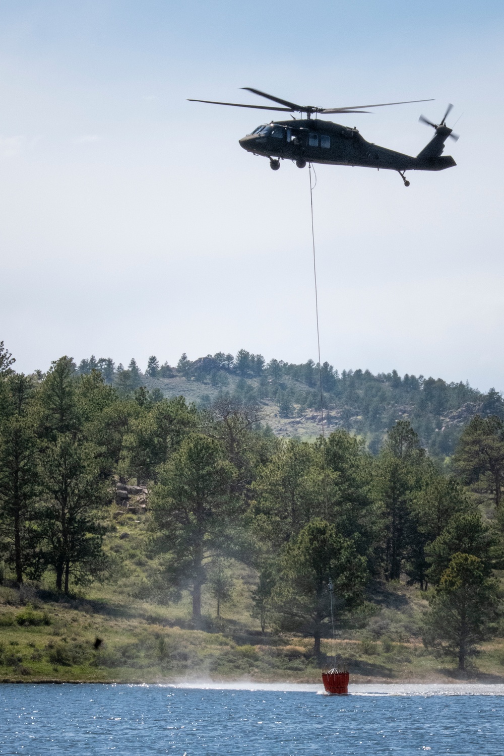 WyoGuard UH-60 exercise: Bambi Bucket Training