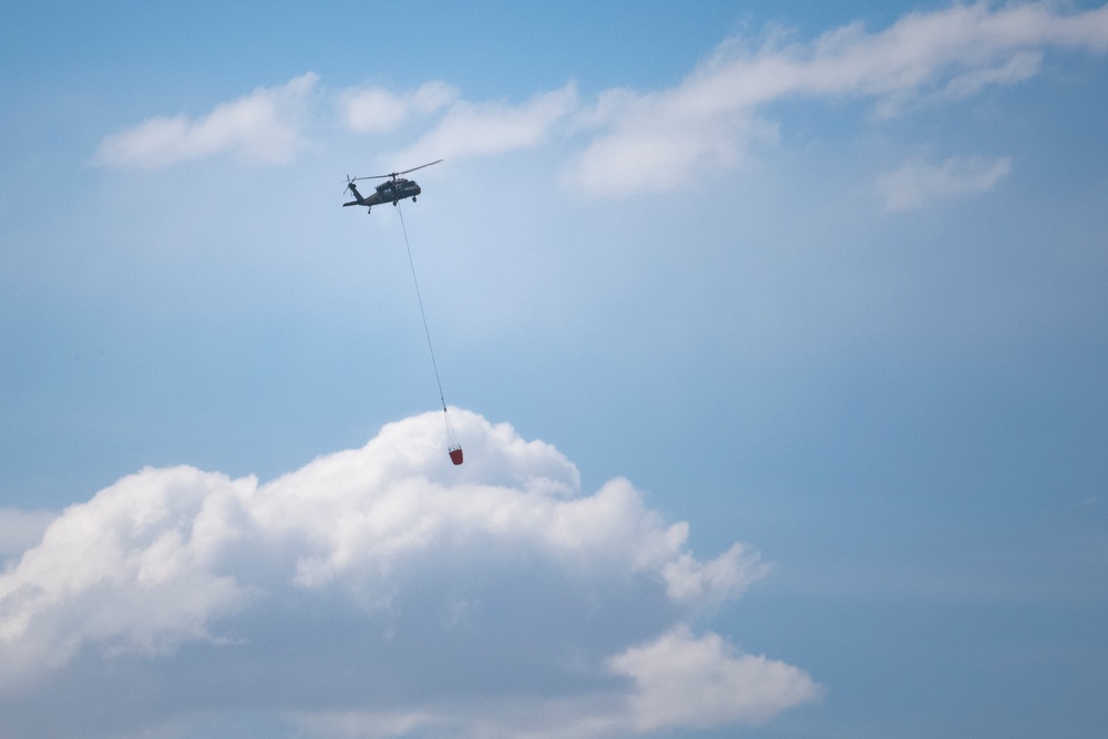 WyoGuard UH-60 exercise: Bambi Bucket Training