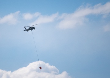 WyoGuard UH-60 exercise: Bambi Bucket Training