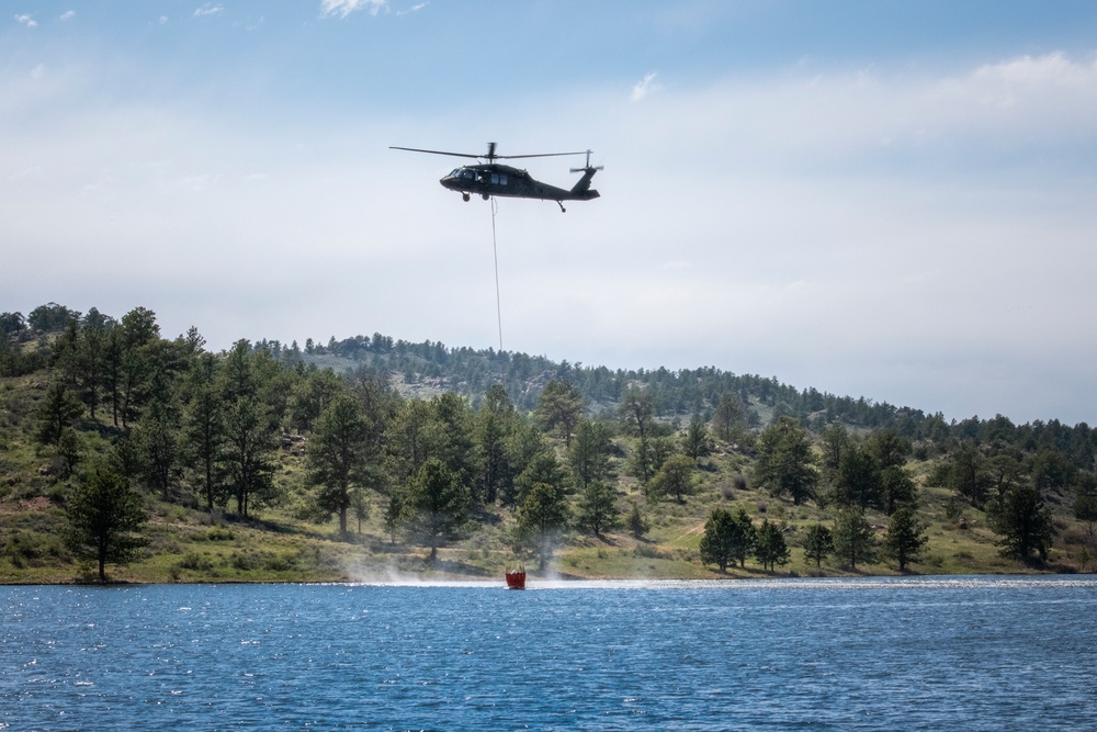 WyoGuard UH-60 exercise: Bambi Bucket Training