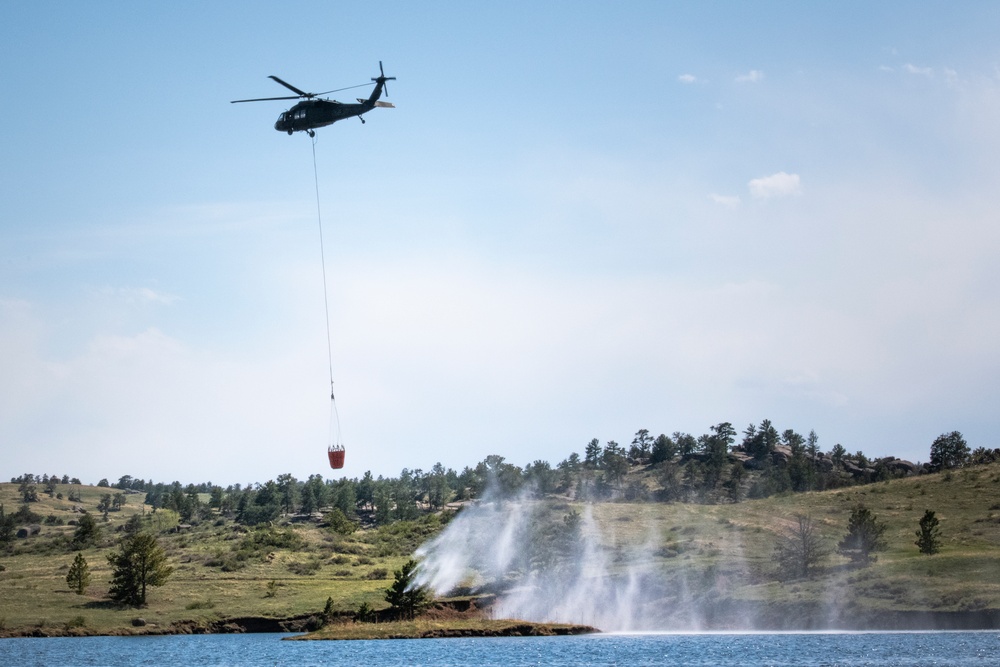 WyoGuard UH-60 exercise: Bambi Bucket Training