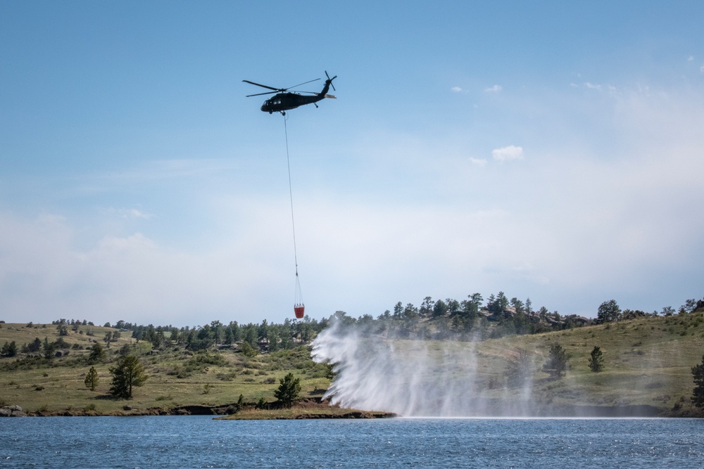 WyoGuard UH-60 exercise: Bambi Bucket Training