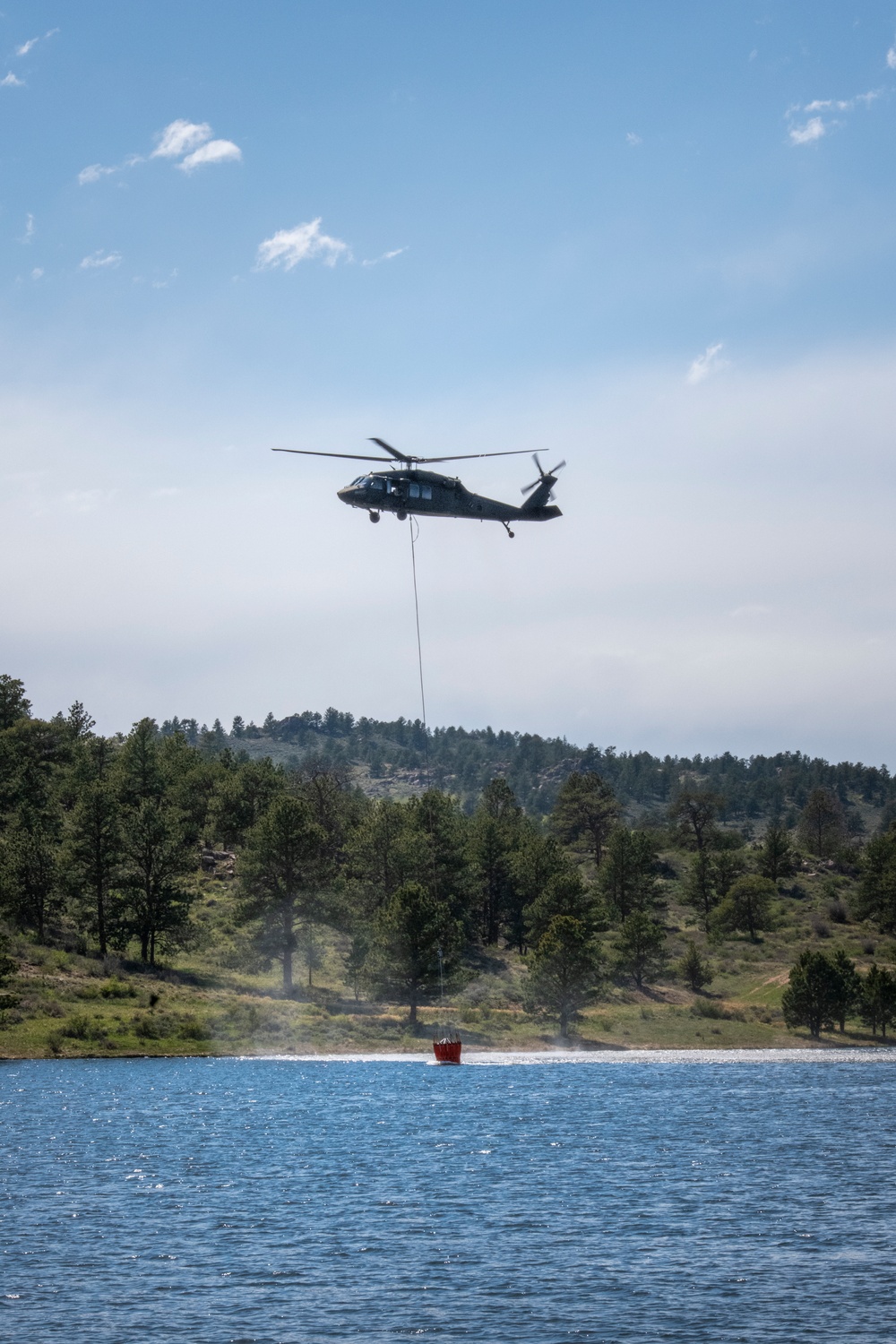 WyoGuard UH-60 exercise: Bambi Bucket Training