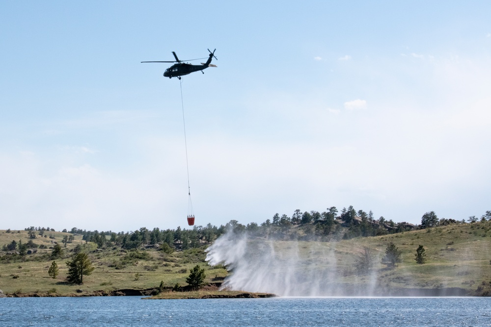 WyoGuard UH-60 exercise: Bambi Bucket Training