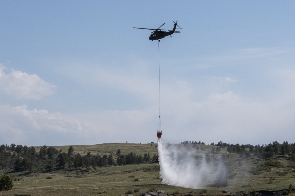 WyoGuard UH-60 exercise: Bambi Bucket Training