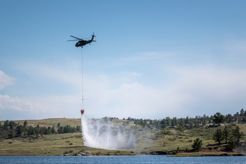 WyoGuard UH-60 exercise: Bambi Bucket Training