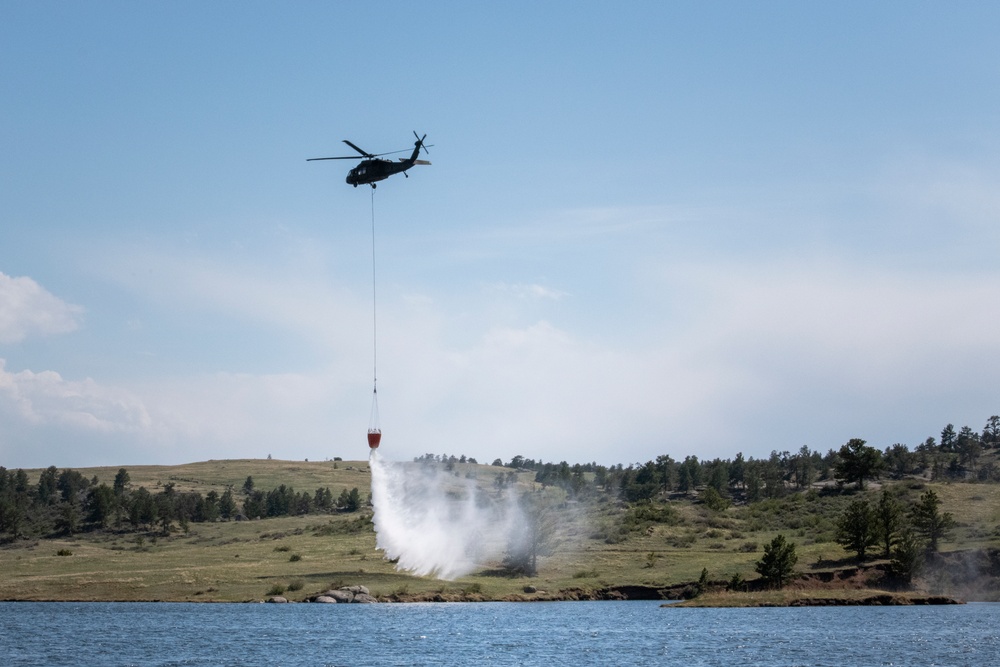 WyoGuard UH-60 exercise: Bambi Bucket Training