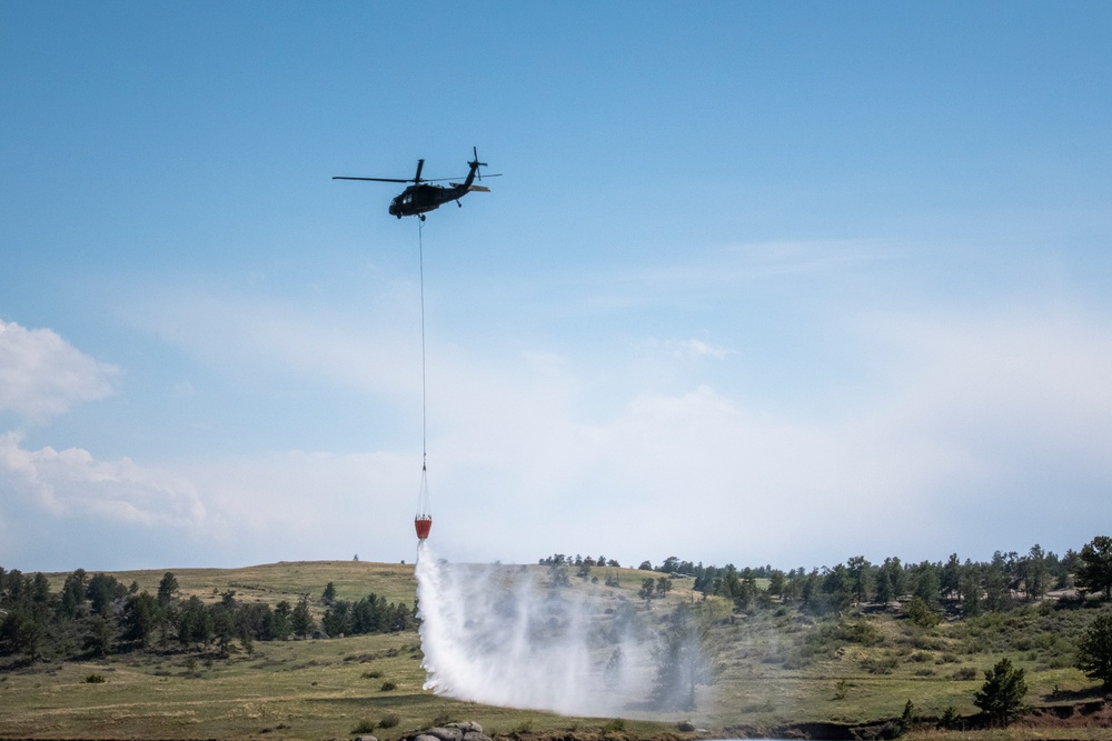 WyoGuard UH-60 exercise: Bambi Bucket Training