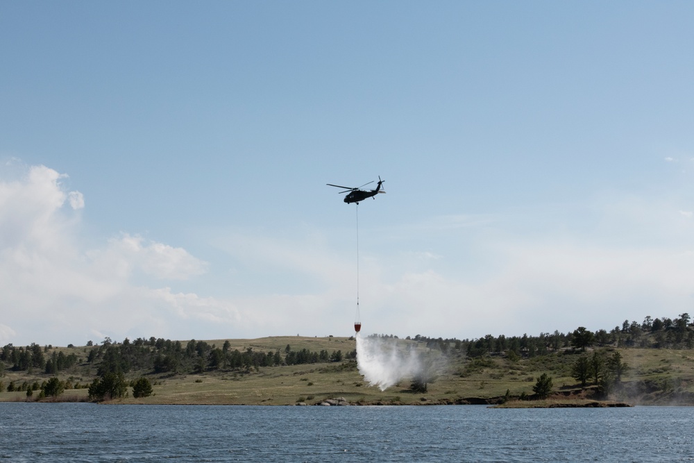 WyoGuard UH-60 exercise: Bambi Bucket Training