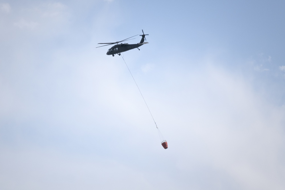 WyoGuard UH-60 exercise: Bambi Bucket Training