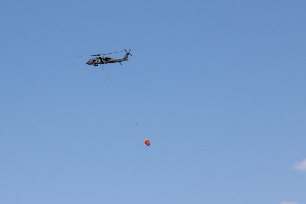 WyoGuard UH-60 exercise: Bambi Bucket Training