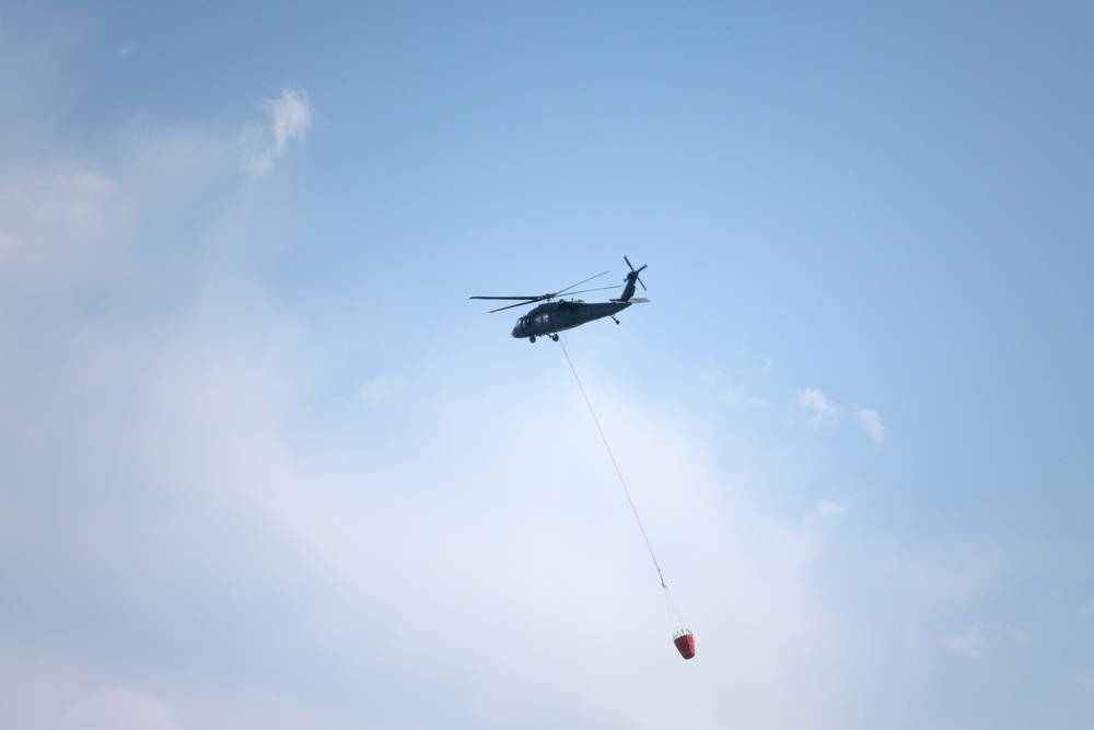 WyoGuard UH-60 exercise: Bambi Bucket Training