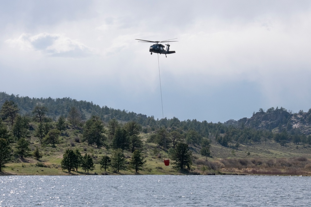 WyoGuard UH-60 exercise: Bambi Bucket Training