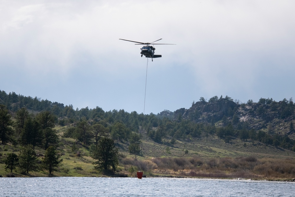 WyoGuard UH-60 exercise: Bambi Bucket Training