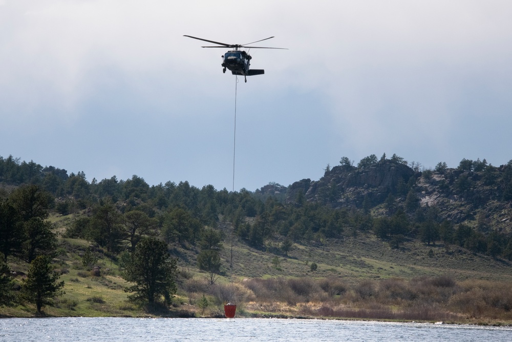 WyoGuard UH-60 exercise: Bambi Bucket Training