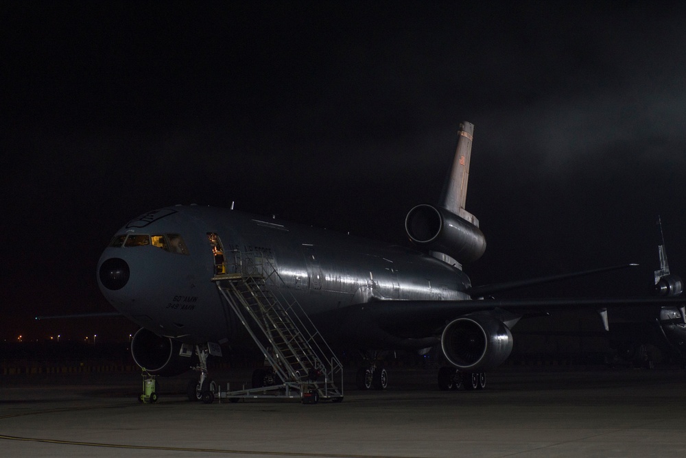 KC-10s launch in support of rapid passenger movement