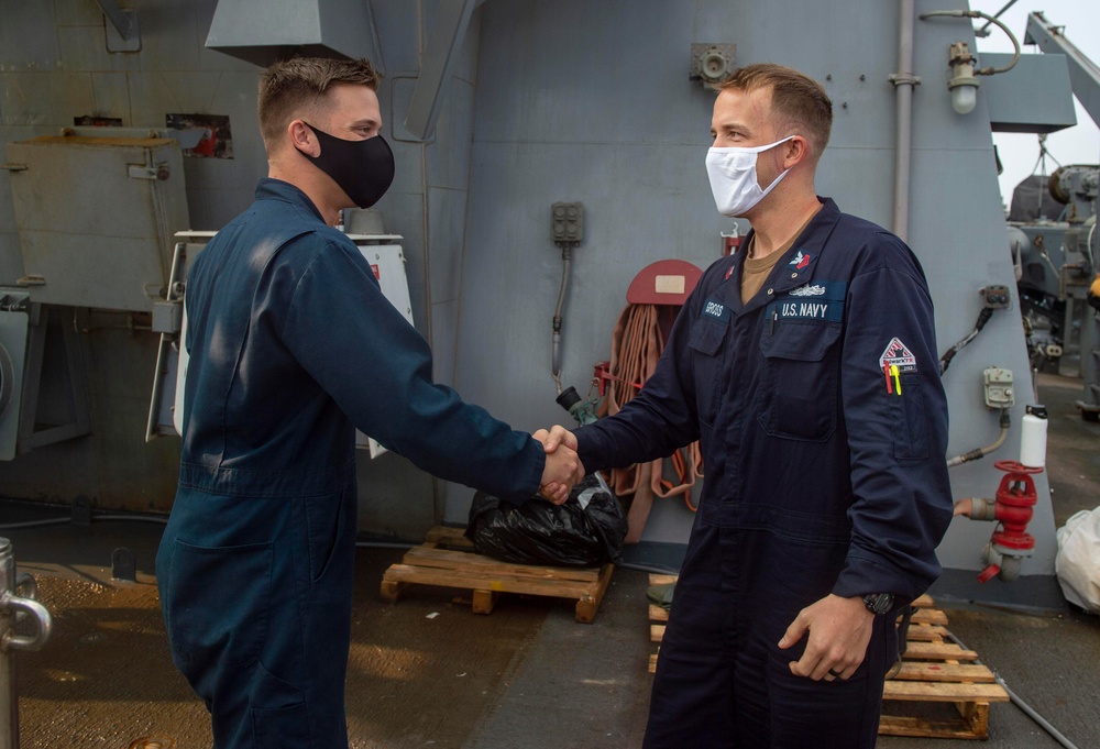 BROTHERS REUNITED AT SEA IN 5TH FLEET AOR