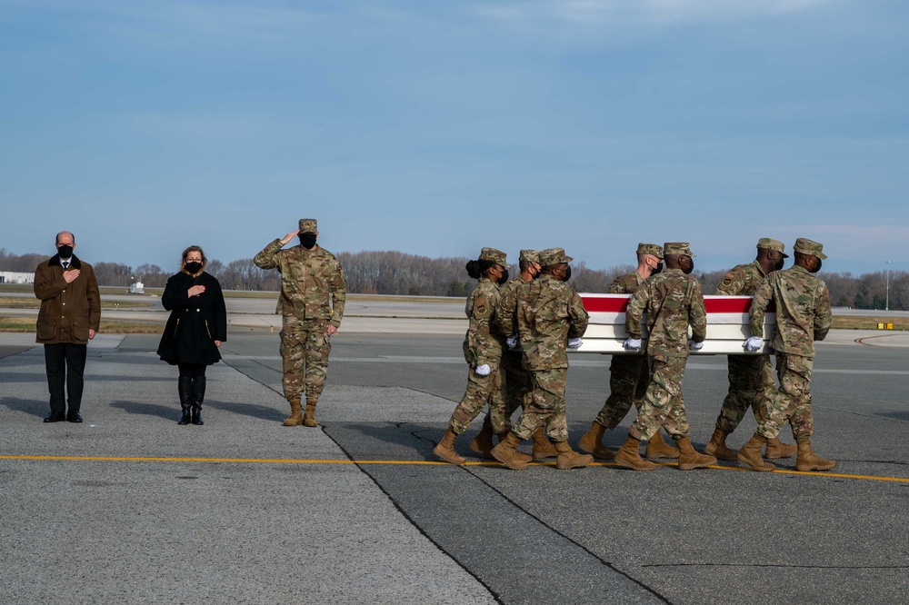 Marga Suwarno honroed in dignified transfer Dec. 12