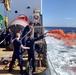 Crews on the Coast Guard Cutter Juniper conduct at-sea training