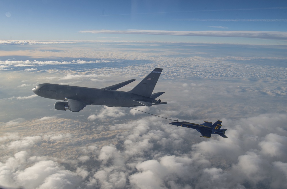 U.S. Navy Blue Angels Refuel with 157th Air Refueling Wing