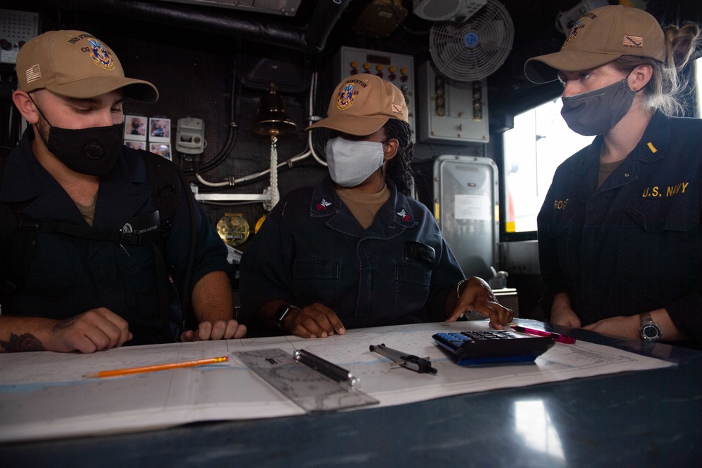 Princeton Sailors Conducts Navigation Chart Training
