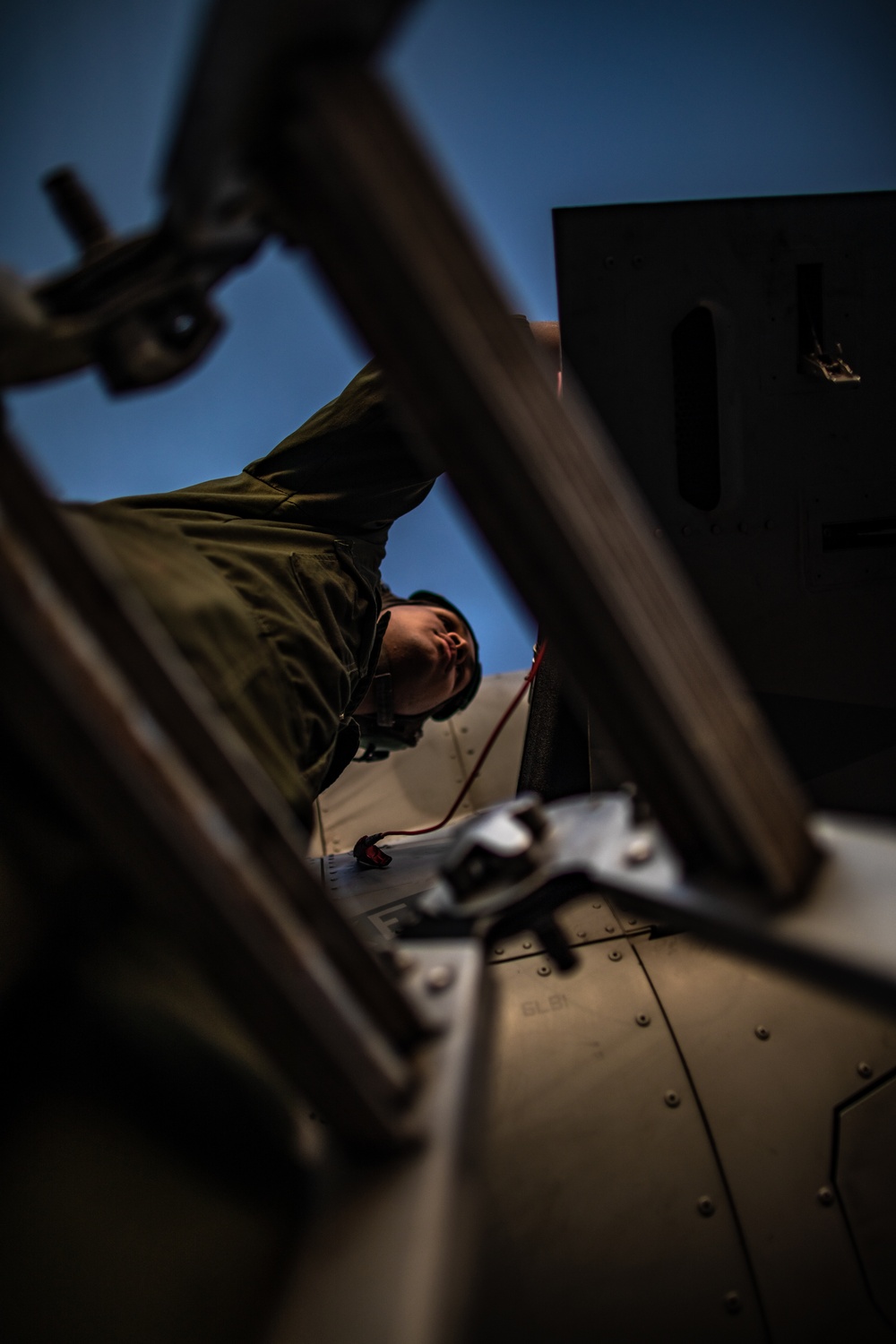 MV-22 Osprey Evening Maintenance