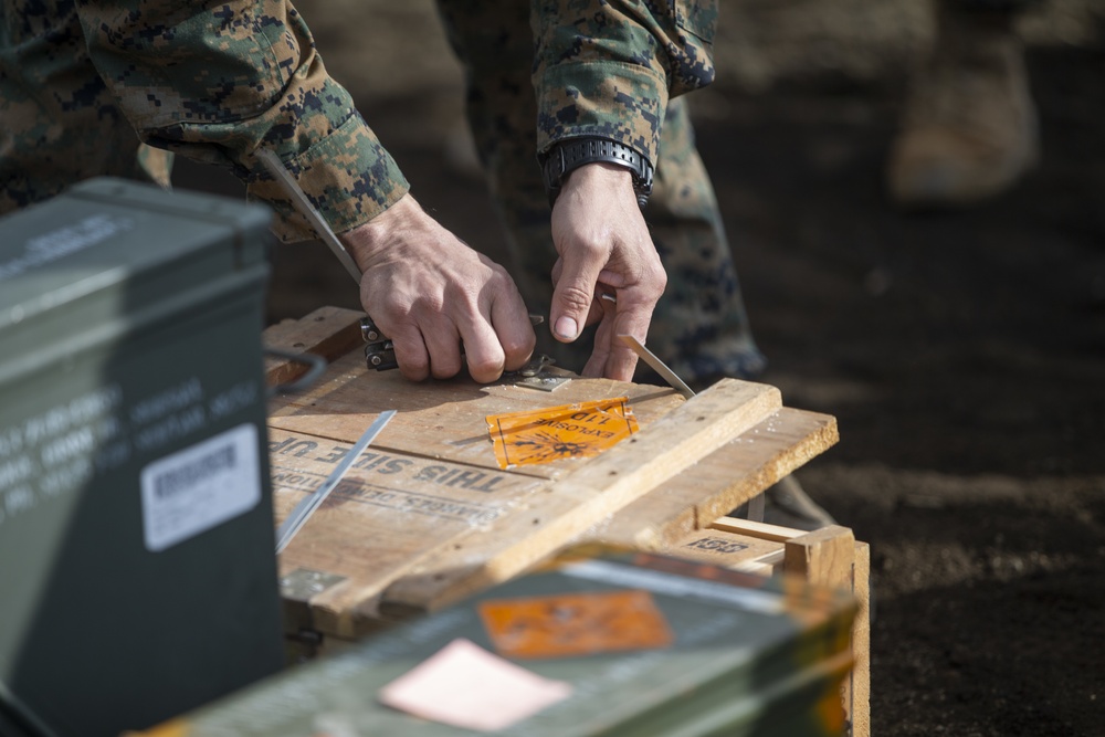 Marines With CATC Camp Fuji and 1st Bn, 2d Marines Conduct Explosive Ordnance Disposal Demolition Range