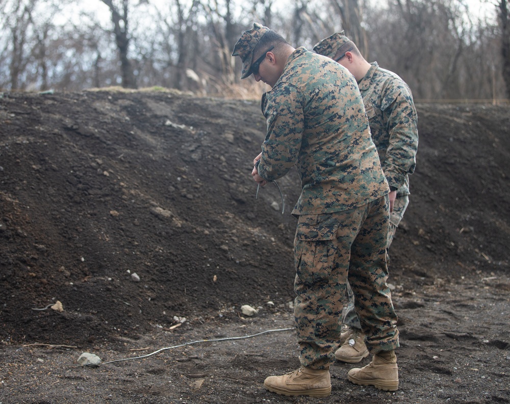 Marines With CATC Camp Fuji and 1st Bn, 2d Marines Conduct Explosive Ordnance Disposal Demolition Range