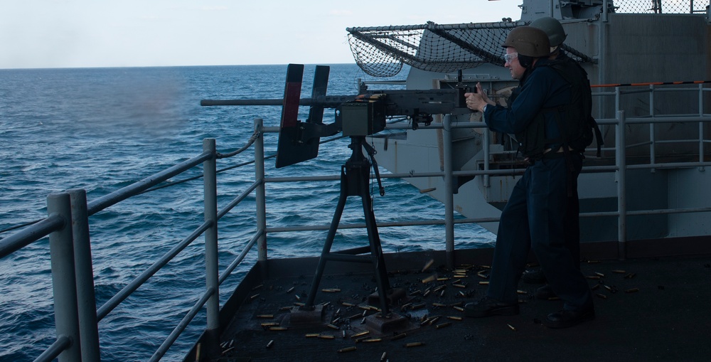 Command Master Chief of Nimitz Participates in Live Fire Shoot