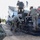 Seabees Pave Road in Tinian