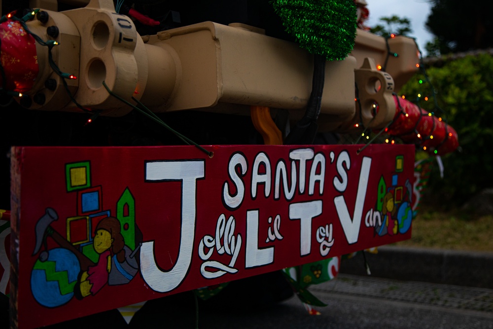 Camp Kinser hosts a tree lighting ceremony