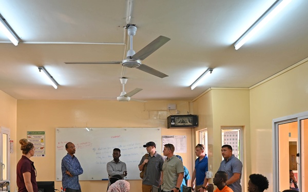 U.S. Army Soldiers visit E-learning Balbala Center