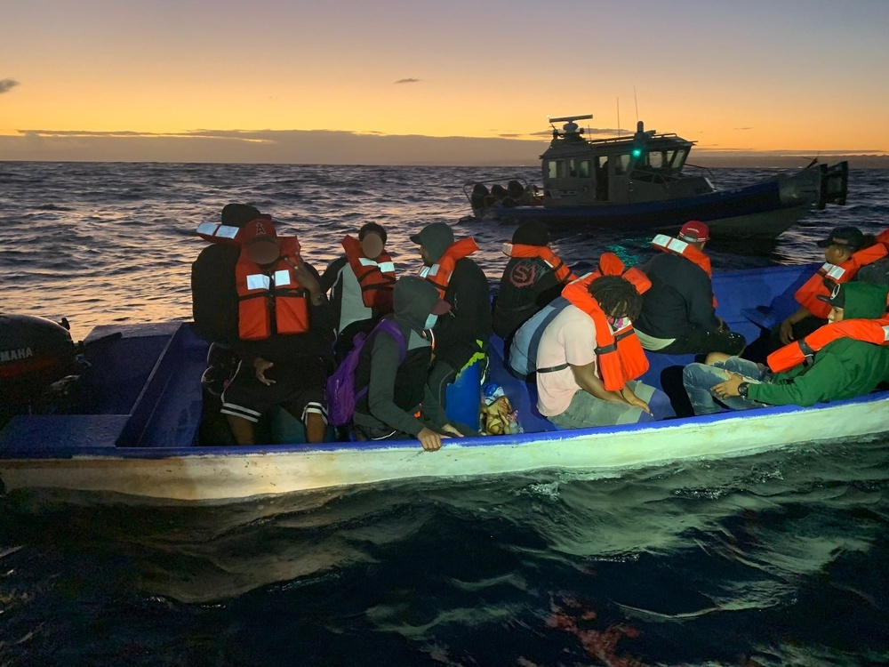 Coast Guard repatriates 15 migrants to the Dominican Republic, following interdiction of illegal voyage near Aguadilla, Puerto Rico