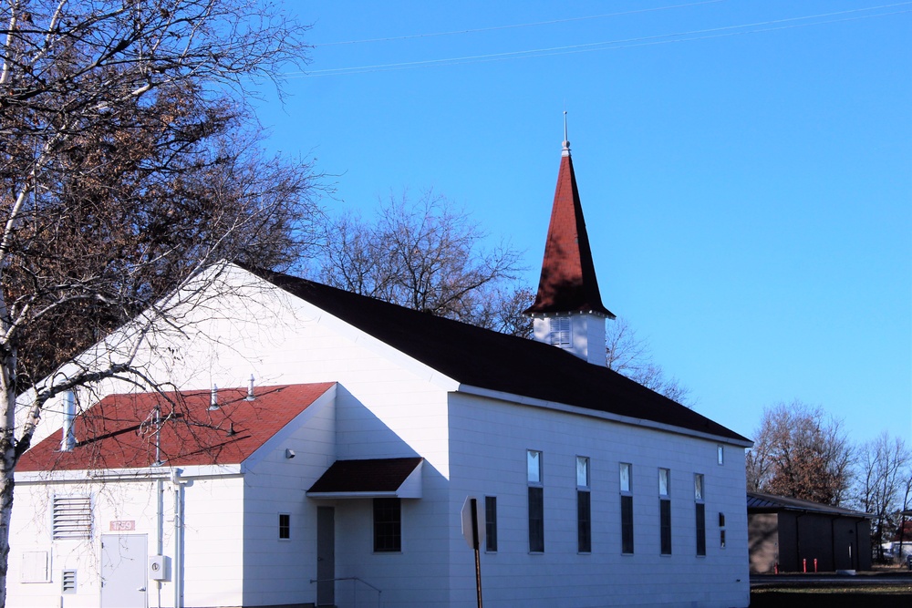 Chapel buildings at Fort McCoy